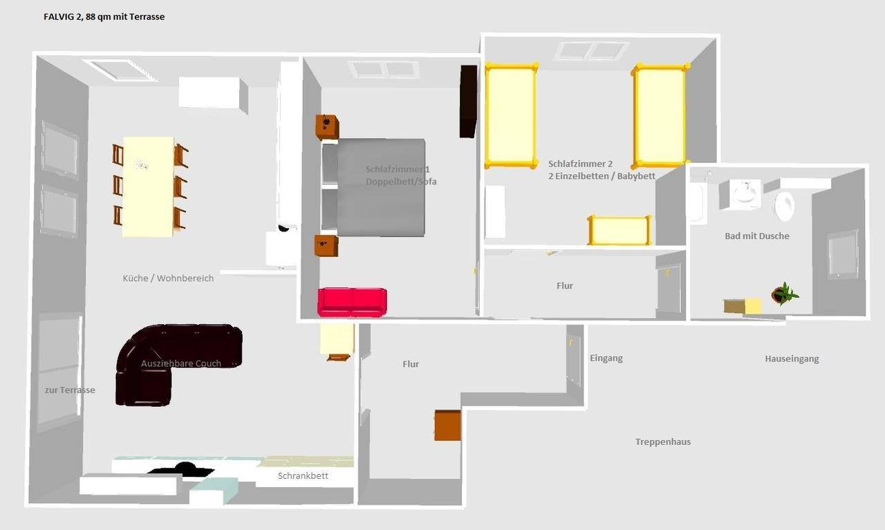 Apartment Falvig Inkl. Kueche Bad Schonborn Exterior foto